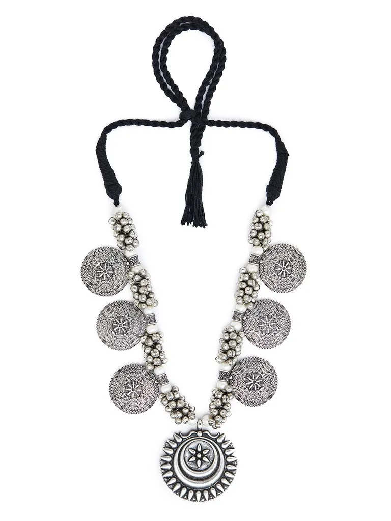 Necklace Set in Oxidised Silver finish - SIA369700