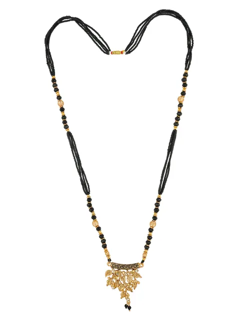 Double Line Mangalsutra in Oxidised Gold finish - A18