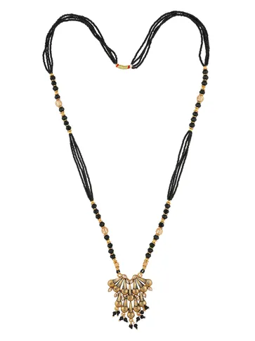 Double Line Mangalsutra in Oxidised Gold finish - B10