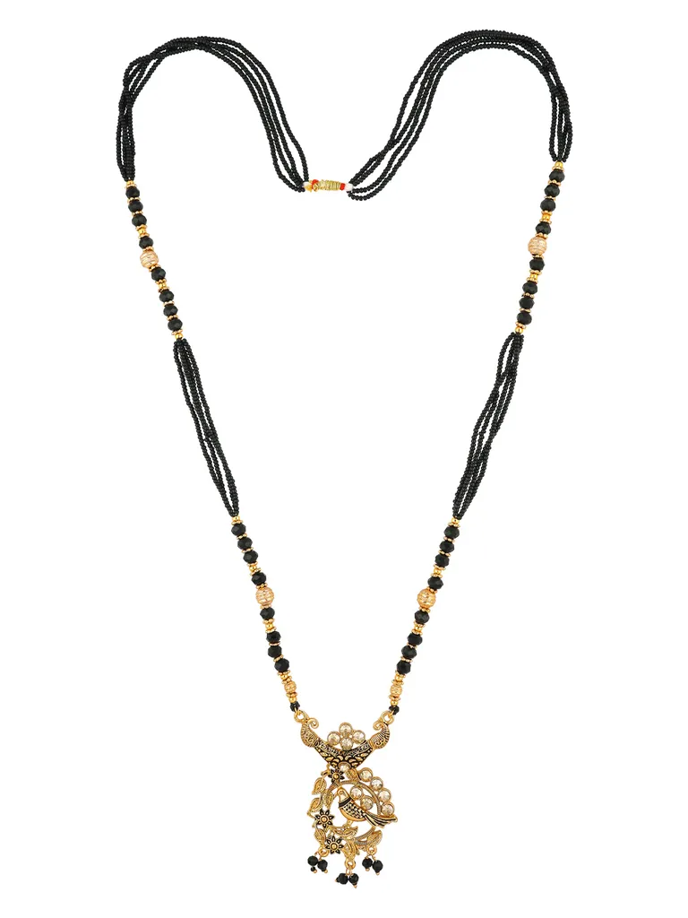 Double Line Mangalsutra in Oxidised Gold finish - ATK6
