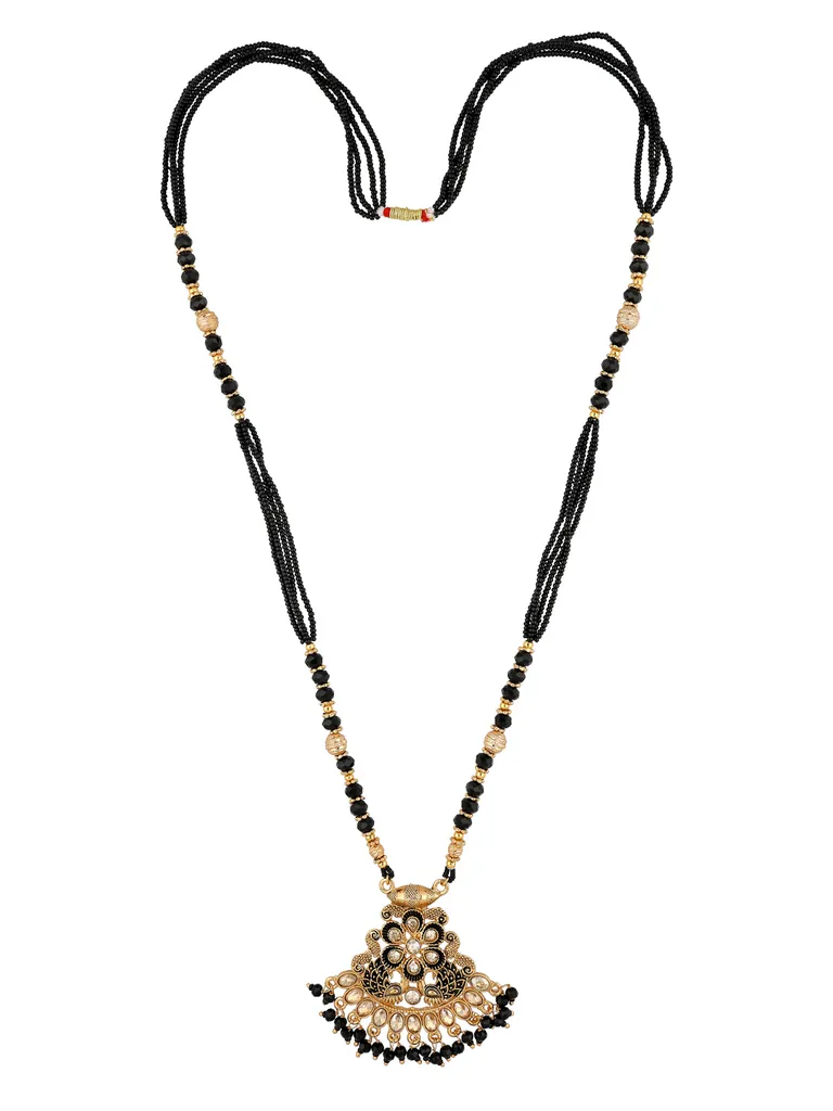 Double Line Mangalsutra in Oxidised Gold finish - ATK17