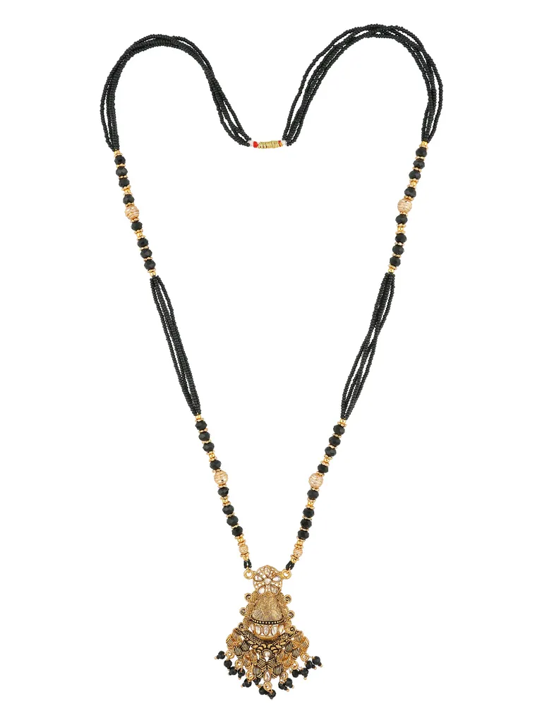 Double Line Mangalsutra in Oxidised Gold finish - ATK13
