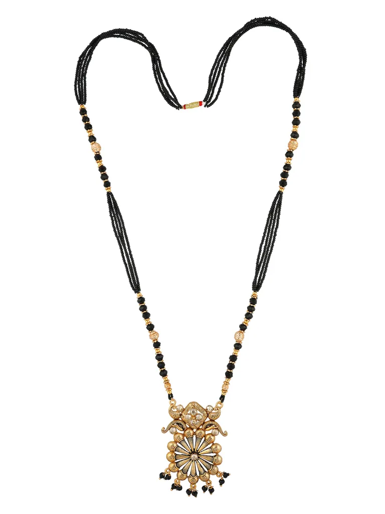 Double Line Mangalsutra in Oxidised Gold finish - ATH15
