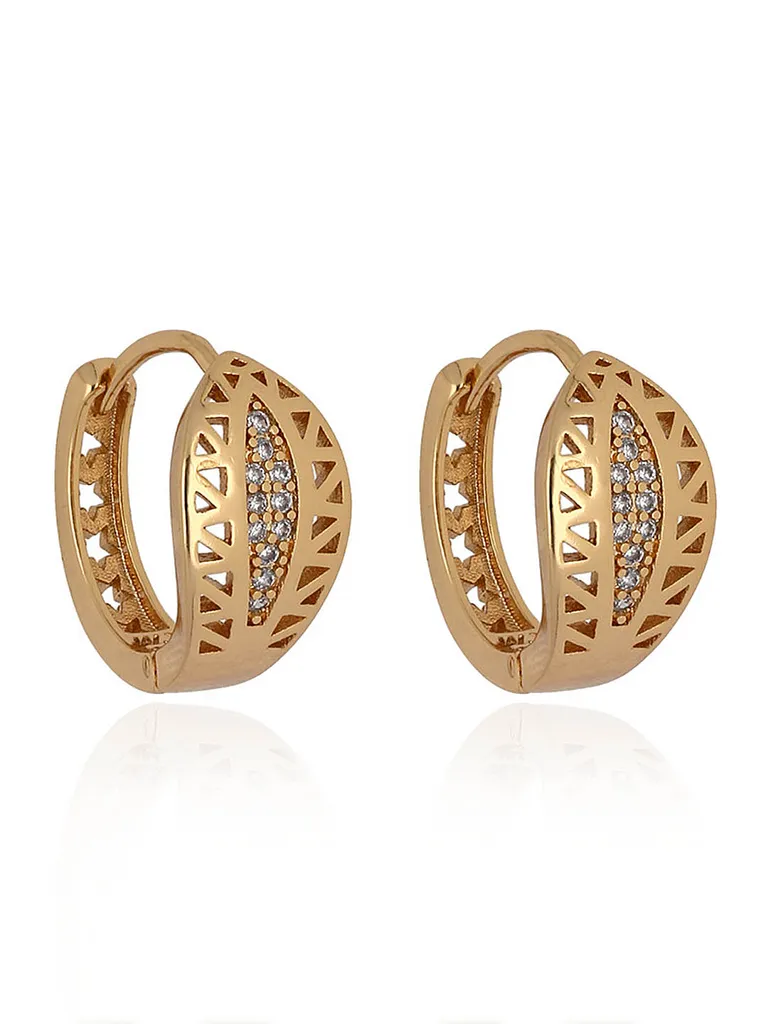 AD / CZ Bali / Hoops in Gold finish - CNB24605