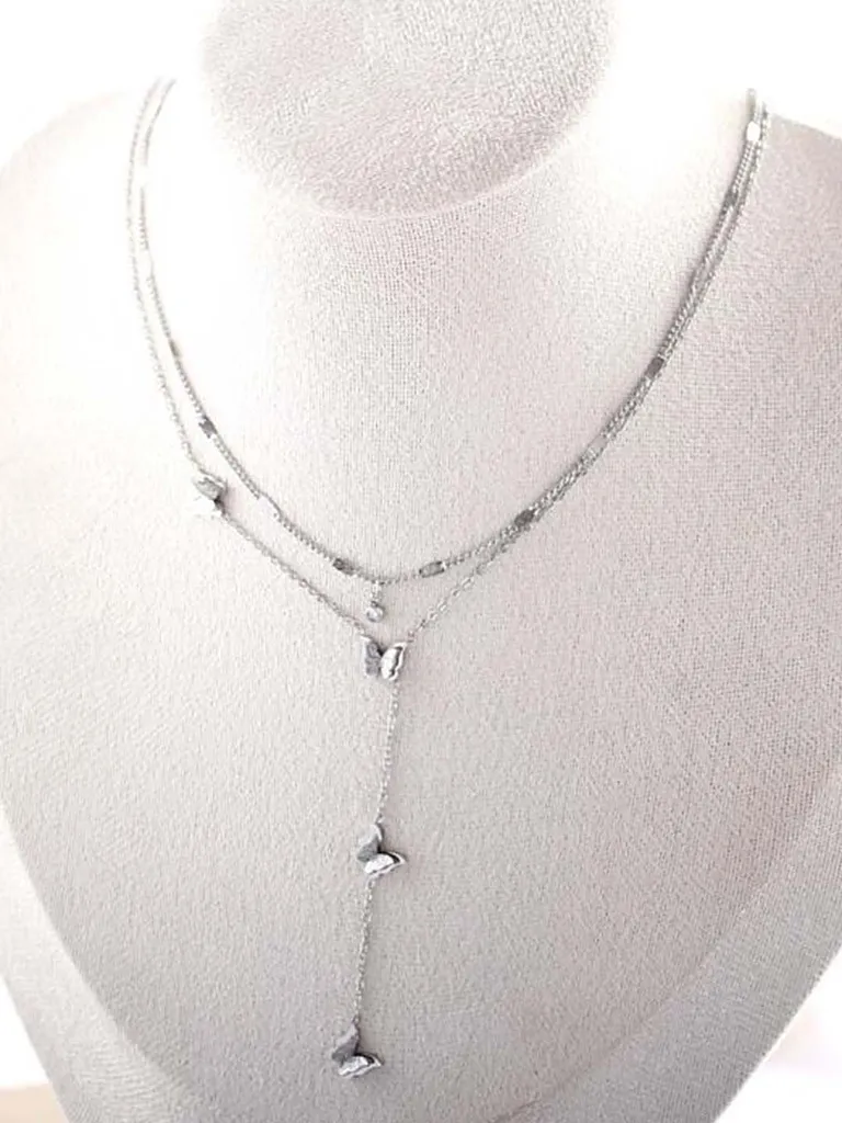 Western Pendant with Chain in Rhodium finish - CP0760