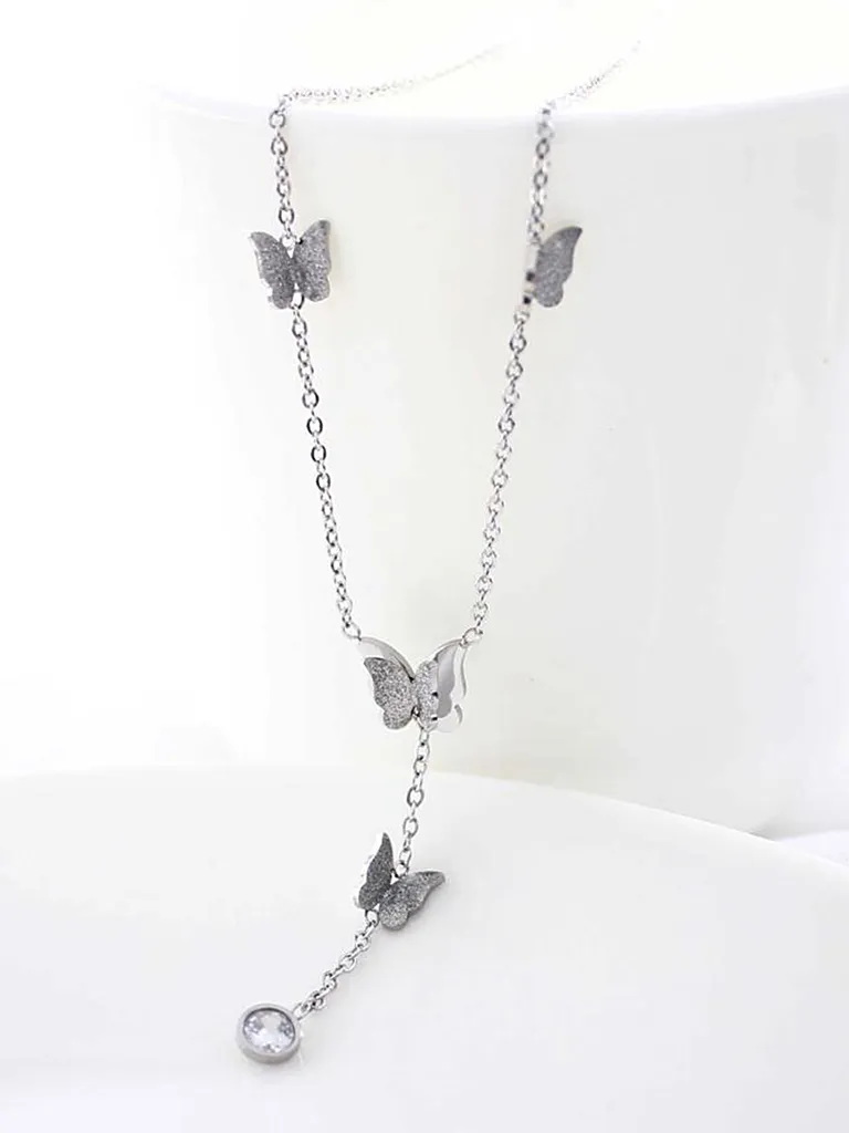 Western Pendant with Chain in Rhodium finish - CP0780