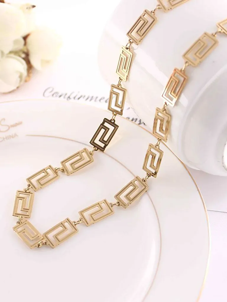 Western Necklace in Gold finish - CP0786
