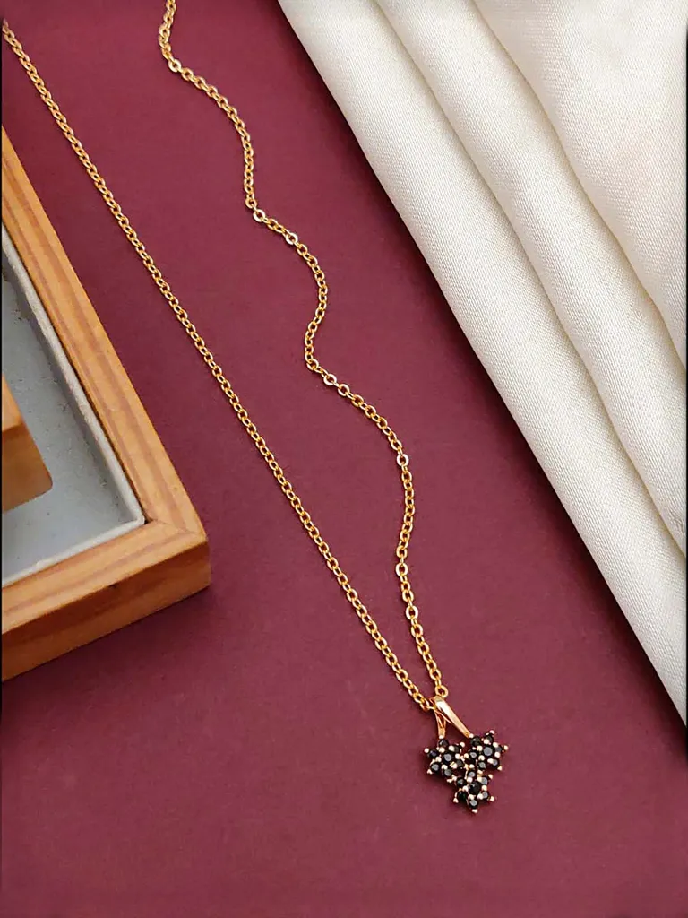 Western Pendant with Chain in Rose Gold finish - CP0790