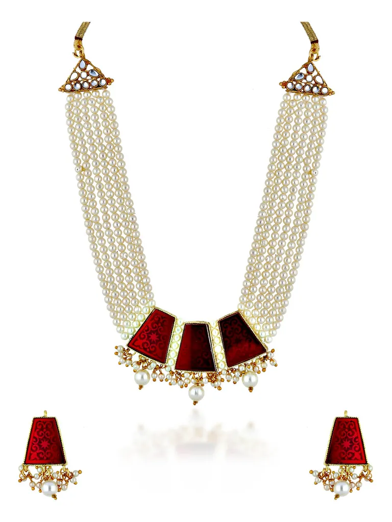 Kundan Necklace Set in Gold finish - P7047