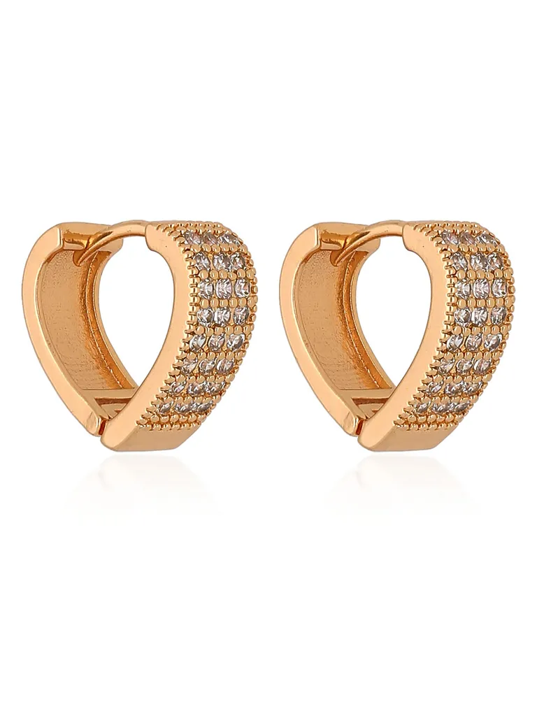 AD / CZ Bali / Hoops in Rose Gold finish - BL0366