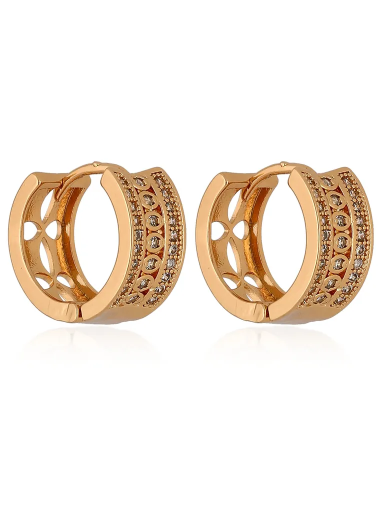 AD / CZ Bali / Hoops in Rose Gold finish - BL0382
