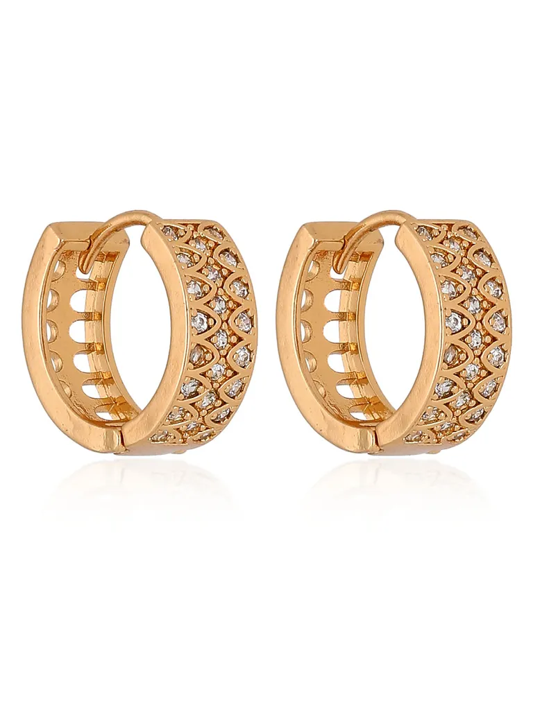 AD / CZ Bali / Hoops in Rose Gold finish - BL0372
