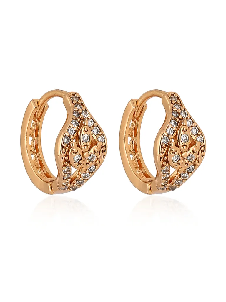 AD / CZ Bali / Hoops in Rose Gold finish - BL0371