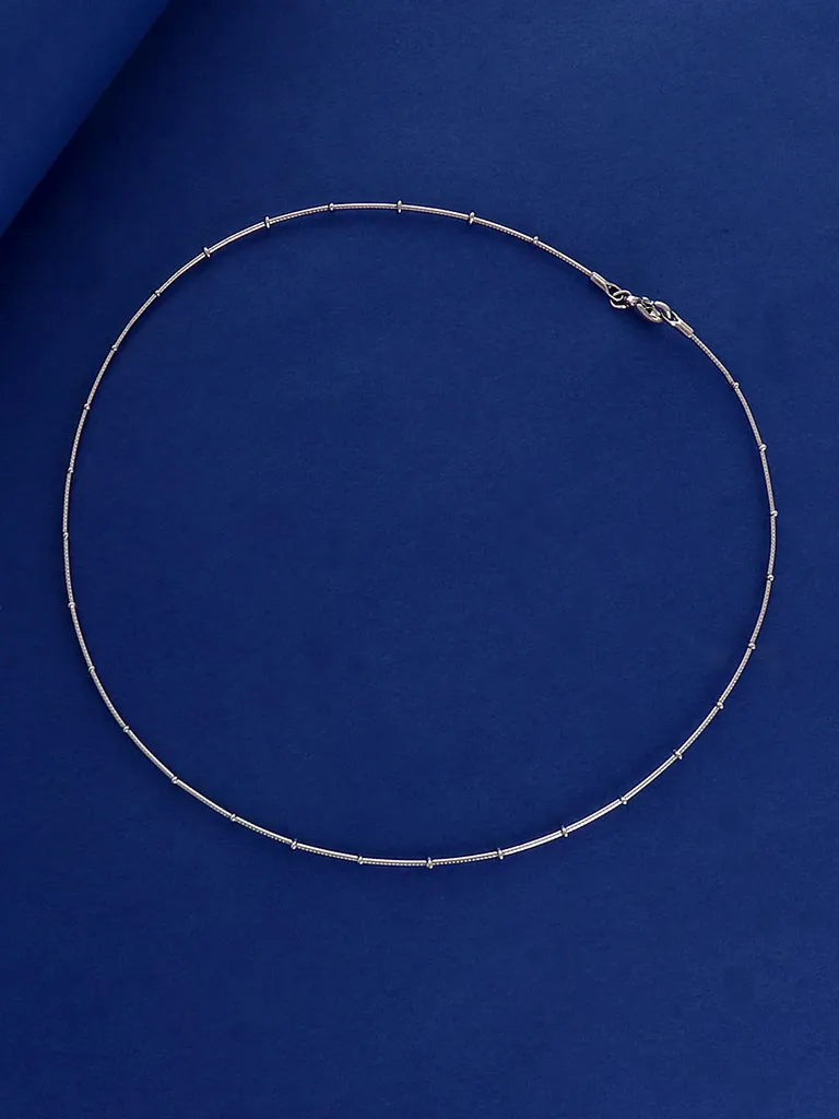 Western Necklace in Rhodium finish - S35111