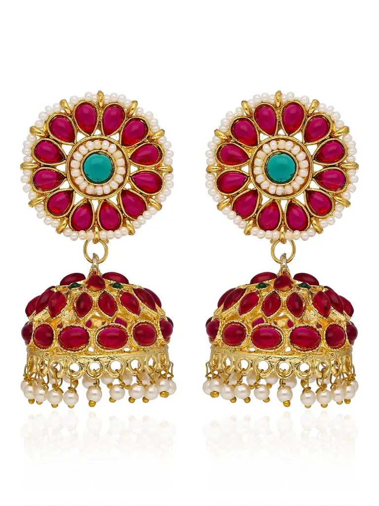 Traditional Jhumka Earrings in Gold finish - Z0101