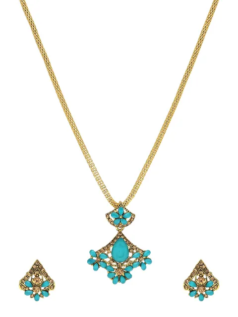 Traditional Pendant Set in Gold finish - CNB42219