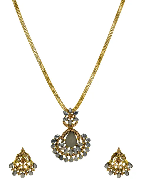Traditional Pendant Set in Gold finish - CNB42254