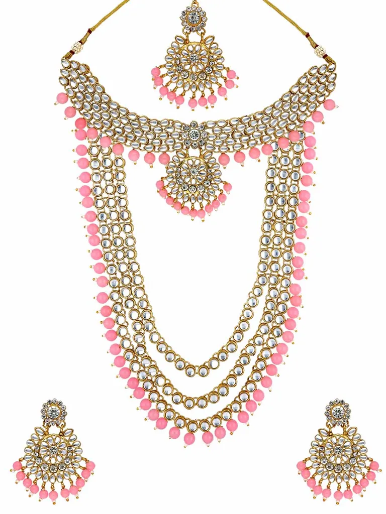 Kundan Short Necklace with Long Necklace Set - PR1205