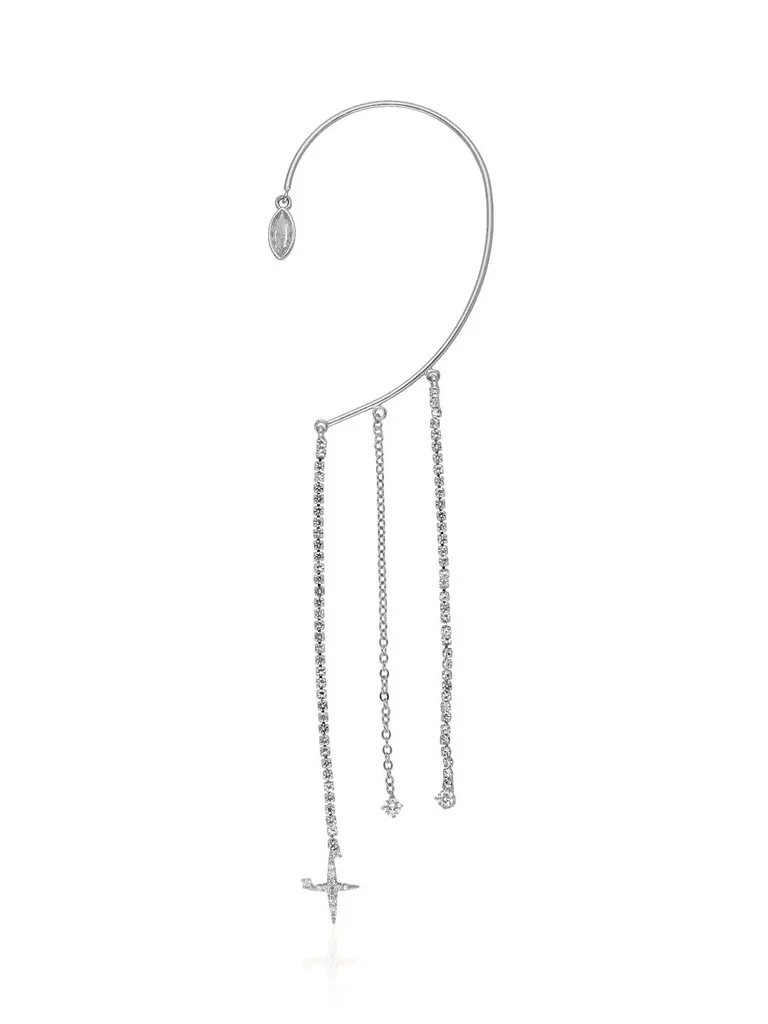 Western Ear Cuff in Rhodium finish - CNB36590