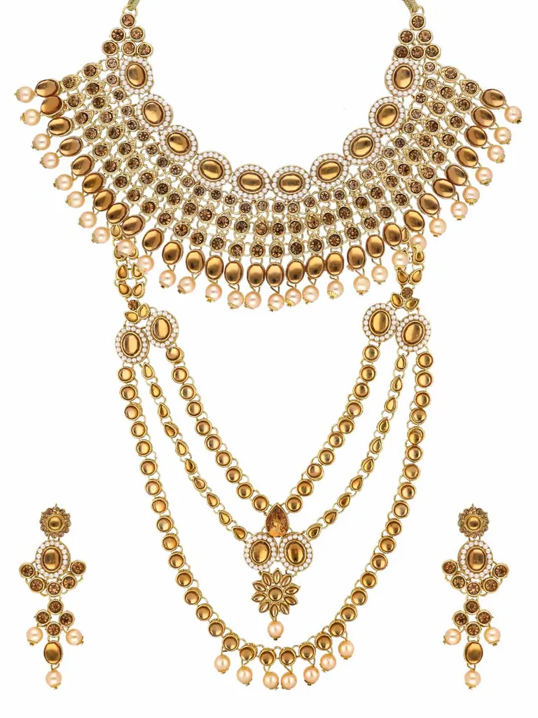 Traditional Bridal Set in Gold finish - 50142LC