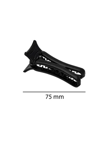 Plain Butterfly Clip in Black color - A-111B