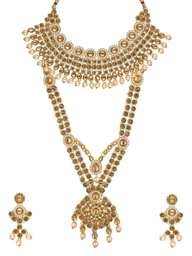 Traditional Bridal Set in Gold finish - 50144LC