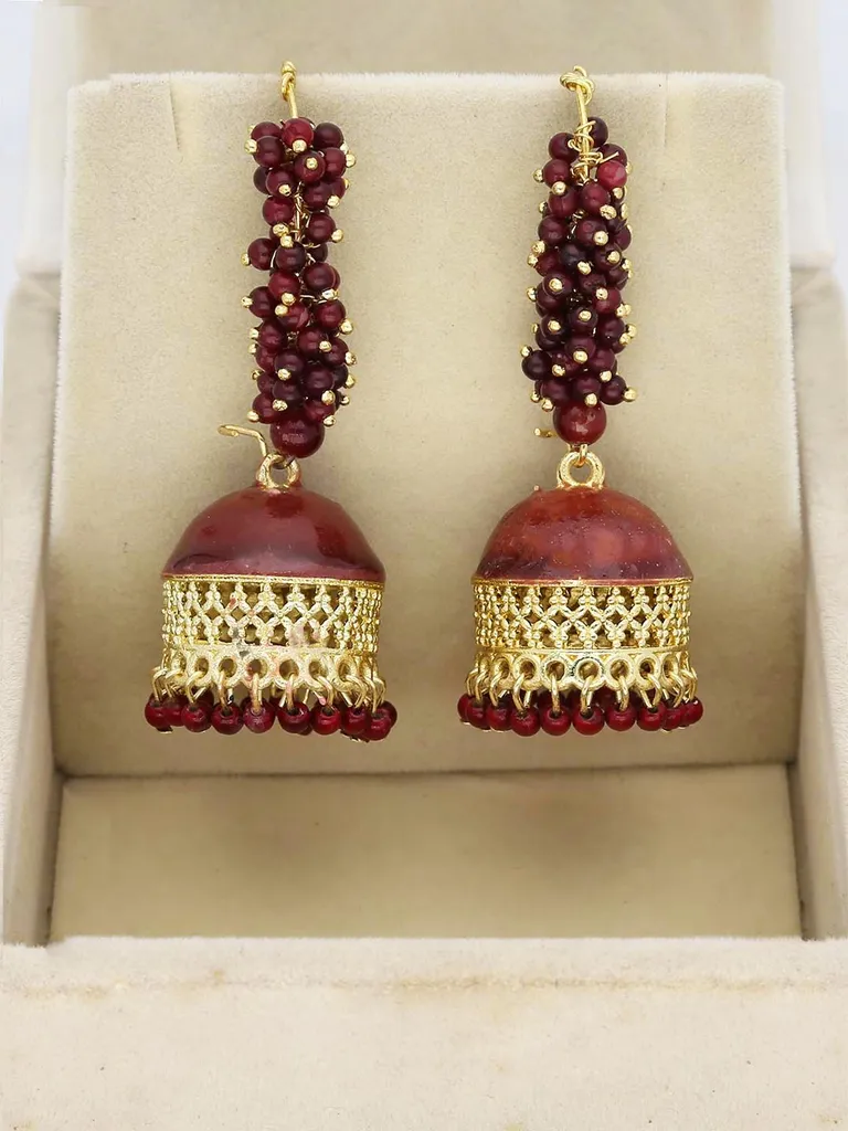 Meenakari Jhumka Earrings in Gold finish - 898