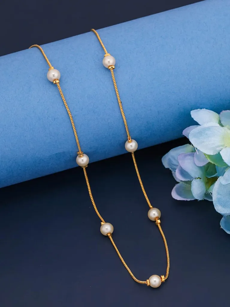 Pearls Necklace in Gold finish - PS-56