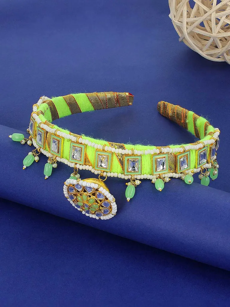 Kundan Matha Patti in Gold finish - PSR186