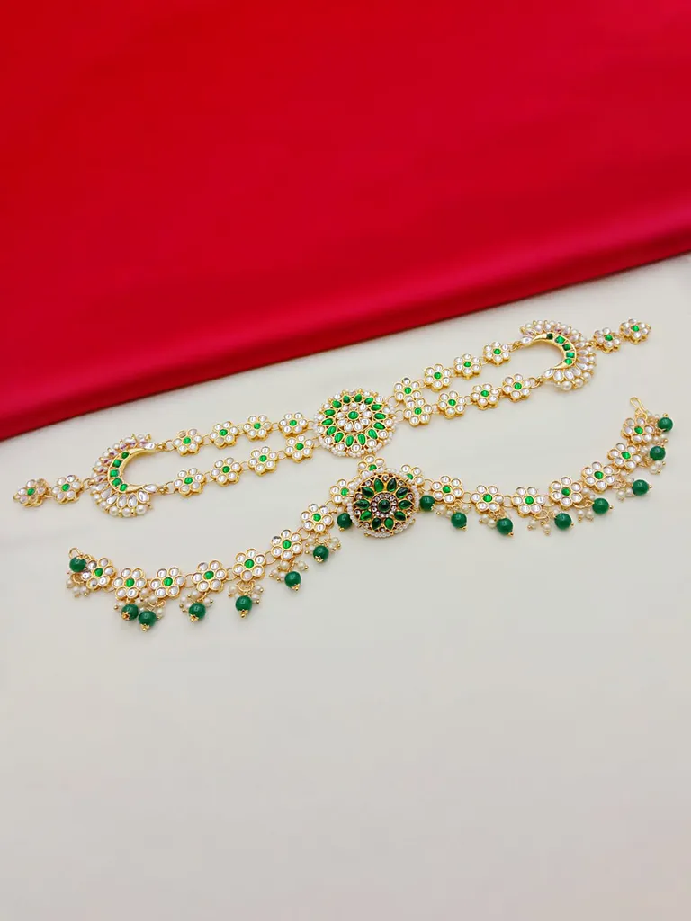 Kundan Matha Patti / Sheeshphool in Gold finish - PSR233