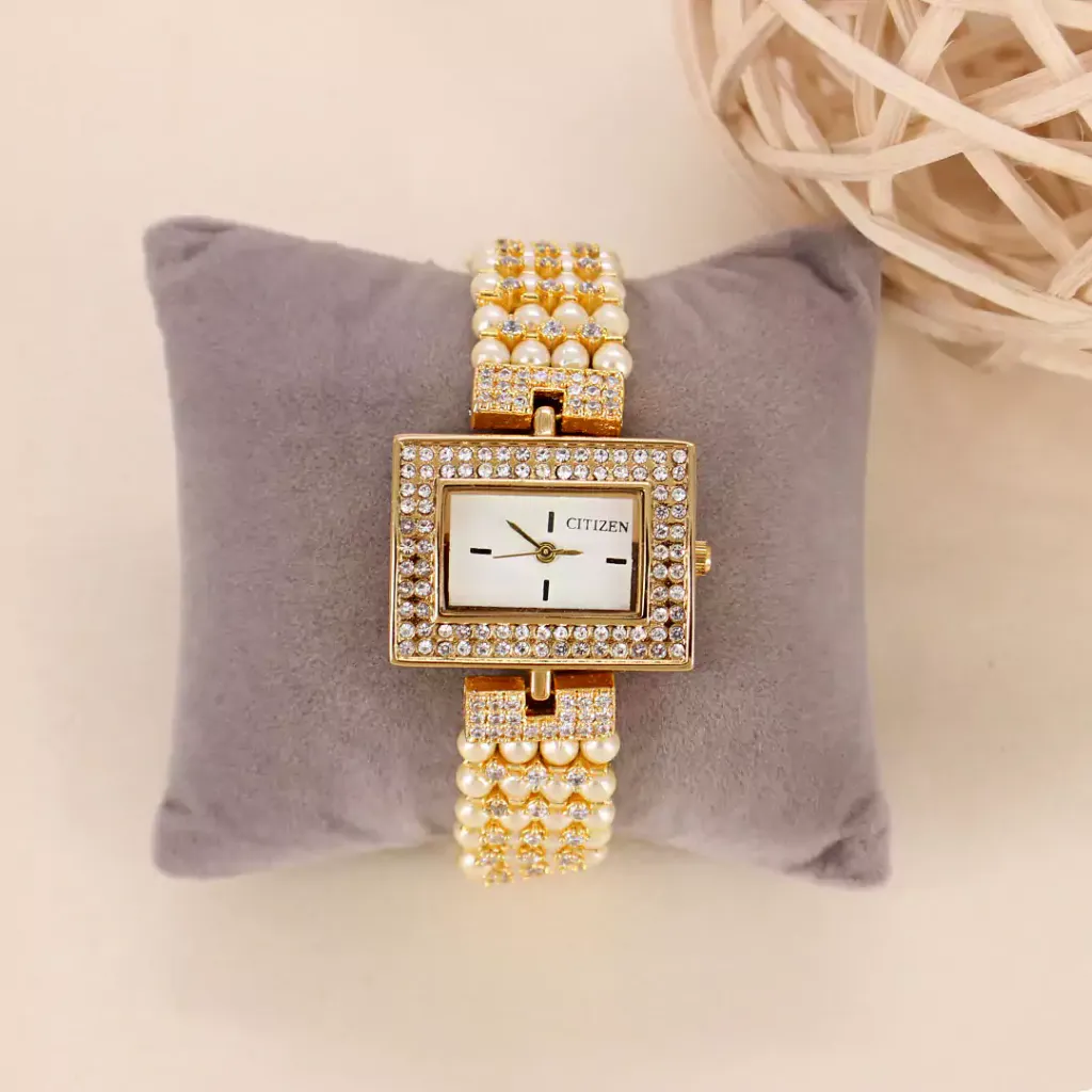 Pearl Watch in Gold finish - HAR48