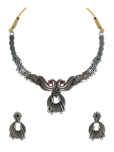 Necklace Set in Oxidised Silver finish - PSR278