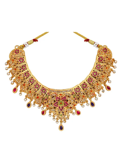 Traditional Necklace in Gold finish - PSR295