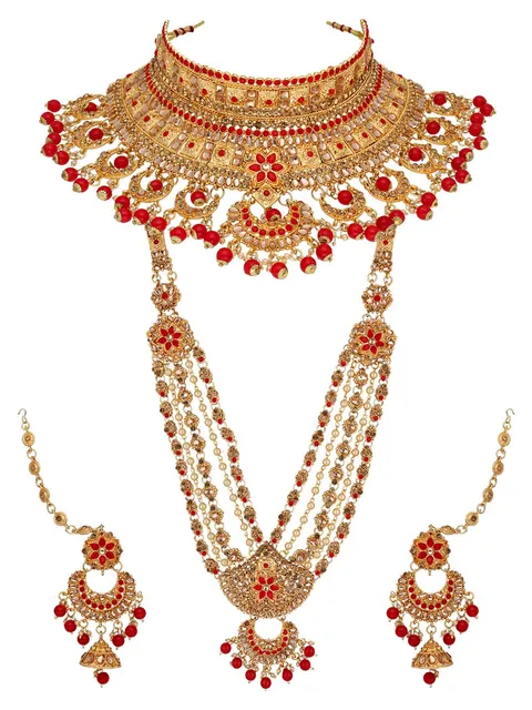 Traditional Bridal Set in Gold finish - 115