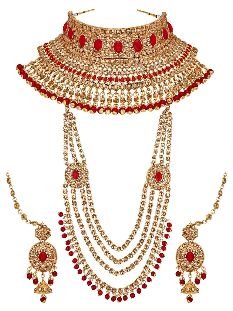 Traditional Bridal Set in Gold finish - 588