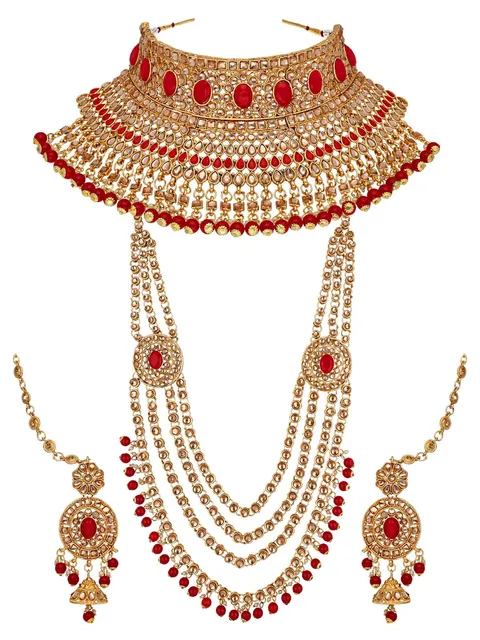 Traditional Bridal Set in Gold finish - 588