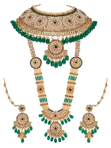 Traditional Bridal Set in Gold finish - 9004