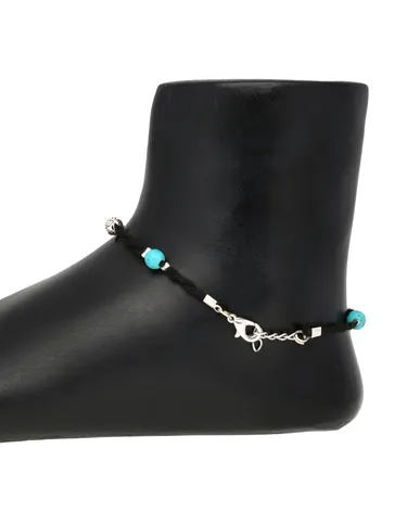 Western Thread Anklet in Sky Blue color - A500