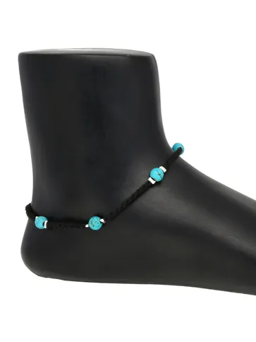 Western Thread Anklet in Sky Blue color - A501