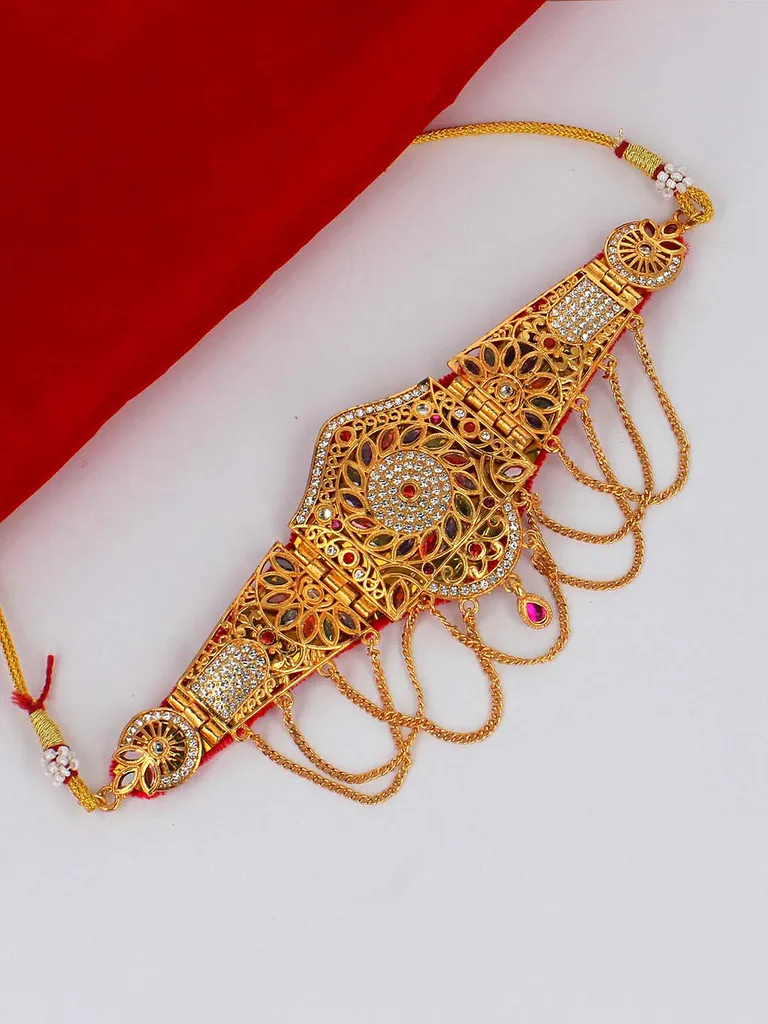 Traditional Choker Necklace in Gold finish - PSR330