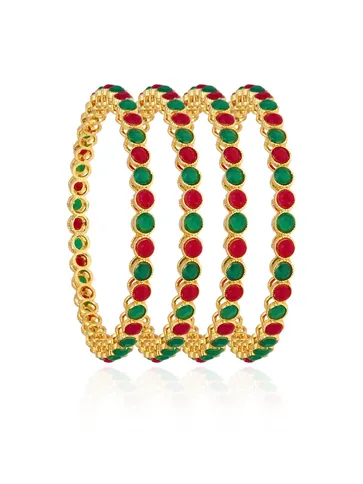 Antique Bangles in Gold finish - 3209