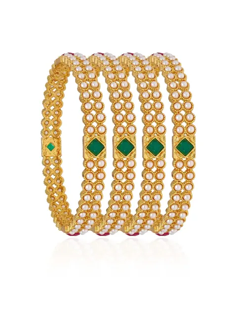 Antique Bangles in Gold finish - 3126