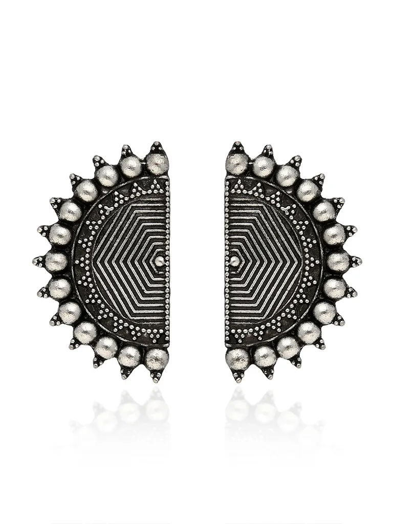 Tops / Studs in Oxidised Silver finish - YGI6
