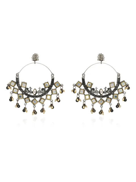 Mirror Earrings in Two Tone finish - YGI24