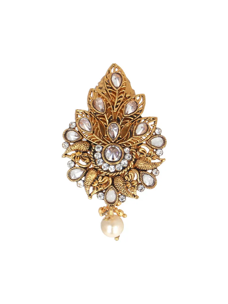 Antique Saree Pins in Gold finish - CNB42426