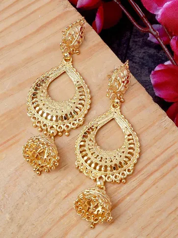 Antique Jhumka Earrings in Gold finish - ER26