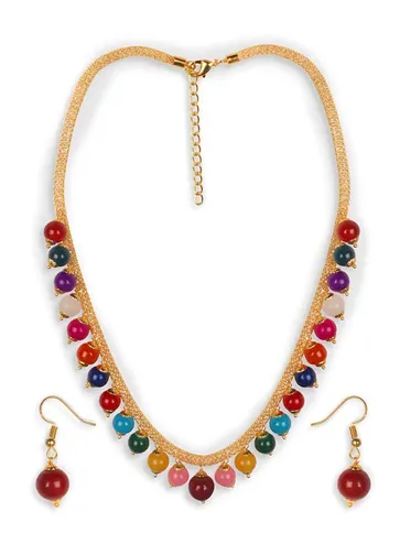 Pearls Necklace Set in Gold finish - NCK201