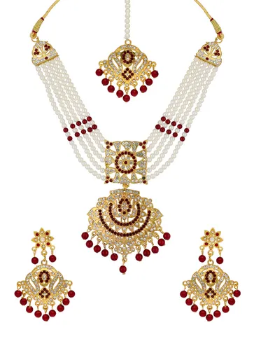 Traditional Necklace Set in Gold finish - PSR250