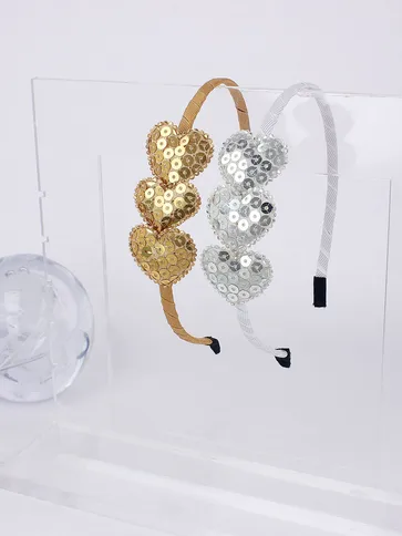 Fancy Hair Band in Gold & Silver color - GRL5
