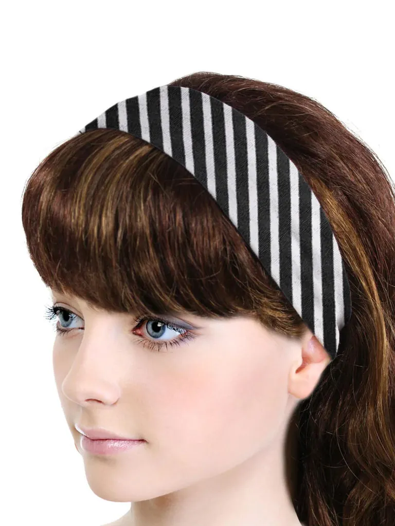 Printed Hair Belt in Black & White color - CNB5975